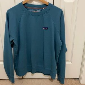 Patagonia Organic cotton turquoise sweatshirt L